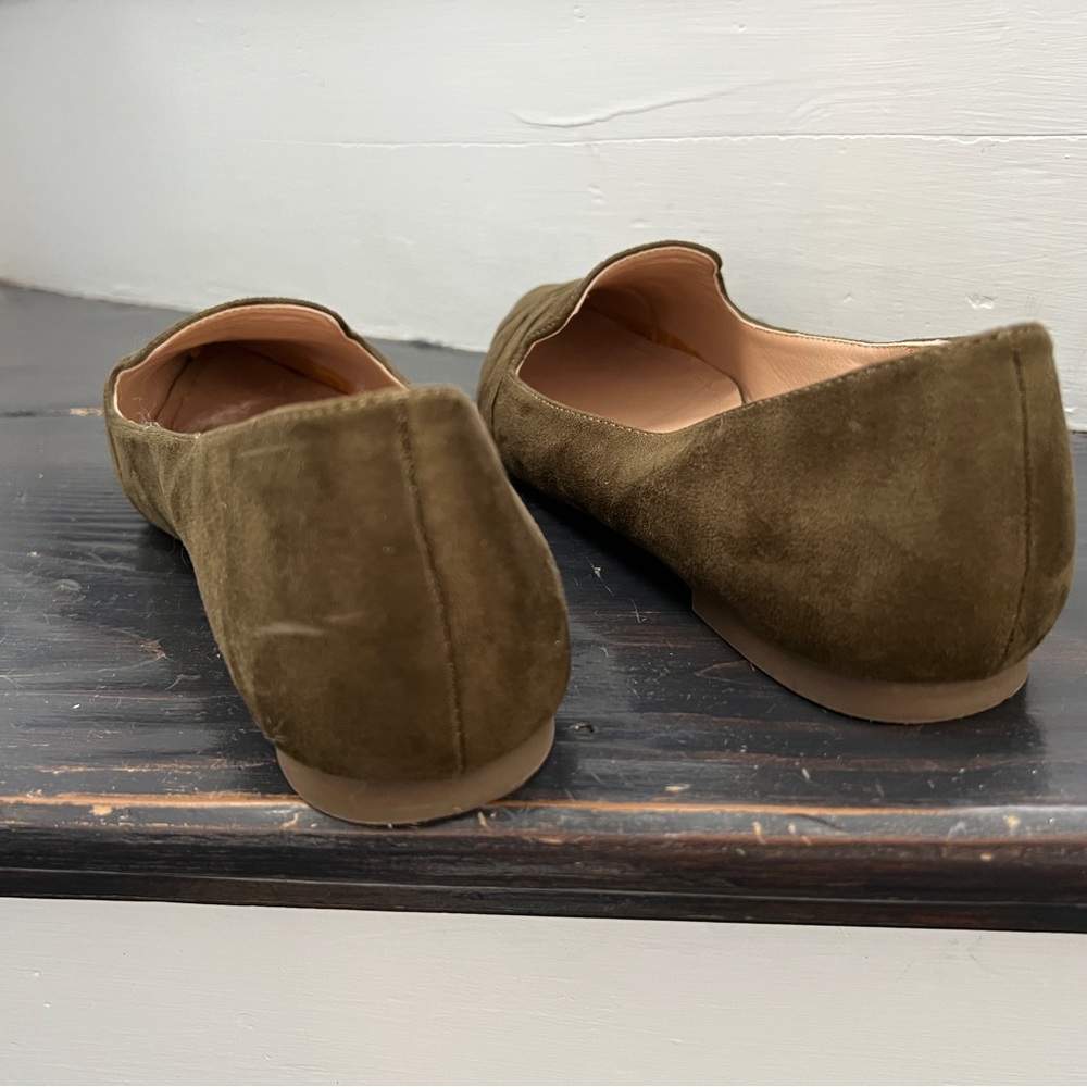 Journee Collection Womens Mindee Loafer Vegan Suede Criss Cross Pointed Toe 10 - Picture 9 of 9